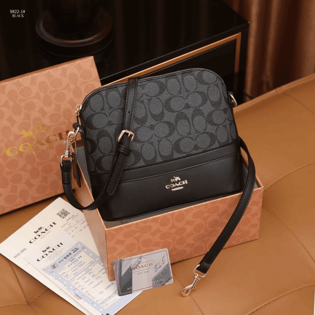 Tas Coach Dome Crossbody Bag In Signature 98221 Semi Premium (Kode COA913)