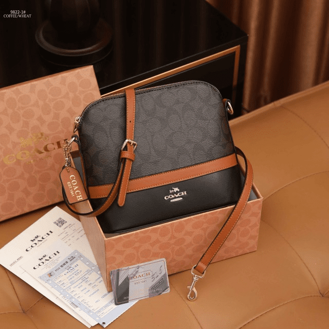 Tas Coach Dome Crossbody Bag In Signature 98221 Semi Premium (Kode COA913)