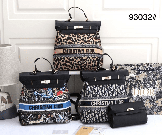 Tas Christian Backpack Set 93032 Semi Platinum (Kode: CDR384)