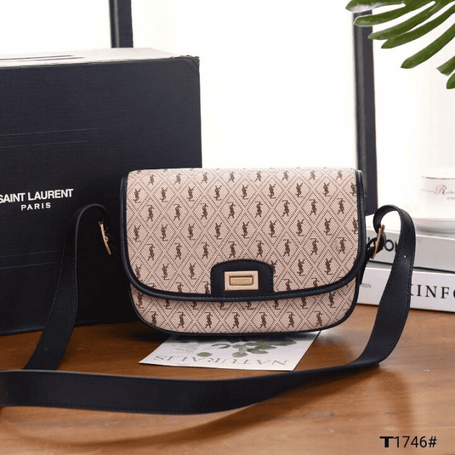 Tas YSL Monogram All Over Medium Satchel in Canvas High Premium AAA (Kode: YSL163)
