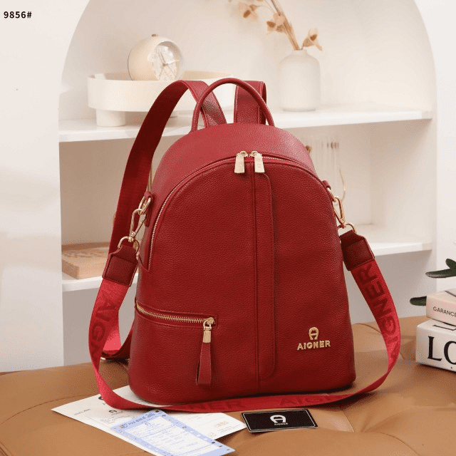 Aigner Shops Aigner Red Bag Backpack 2019 New Bags Tas