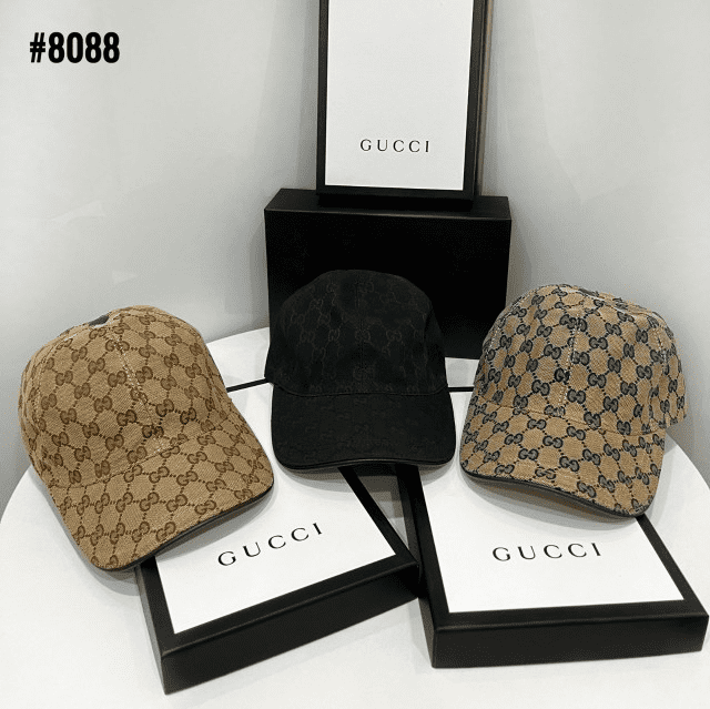 Topi Gucci Unisex GG Canvas Baseball Hat Cap 8088 Semi Premium (Kode: GUC584)