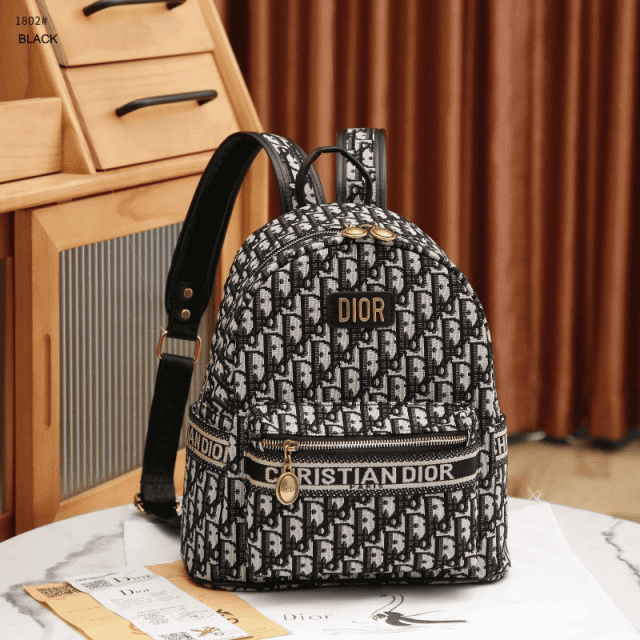 ら*送様 Christian Dior Tas Christian Dior Backpack 1802 Semi Platinum (Kode: CDR434