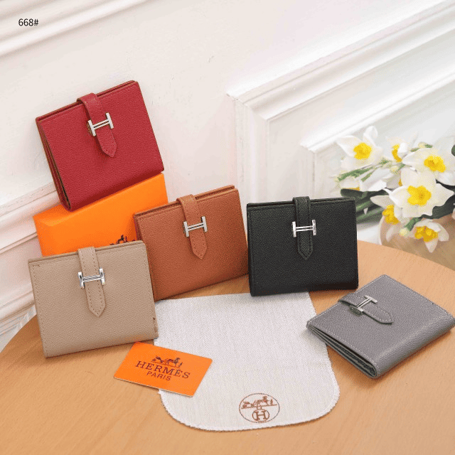Tas Hermes Bearn Wallet 668 Semi Platinum (Kode: HER769)