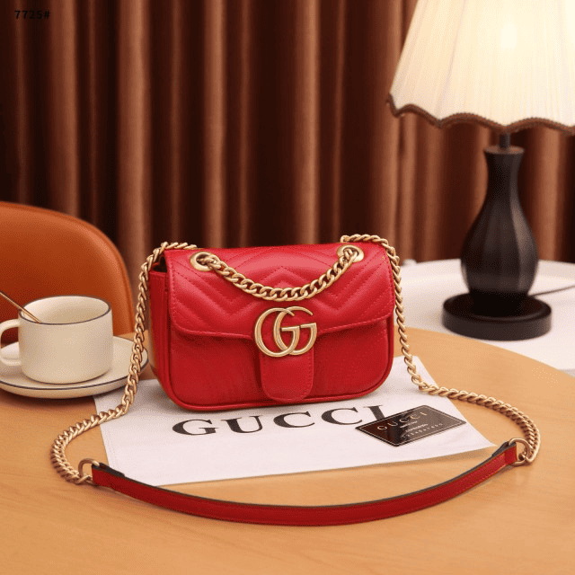 Tas Gucci Gg Marmont Small Matelassé Leather Shoulder Bag 7725
