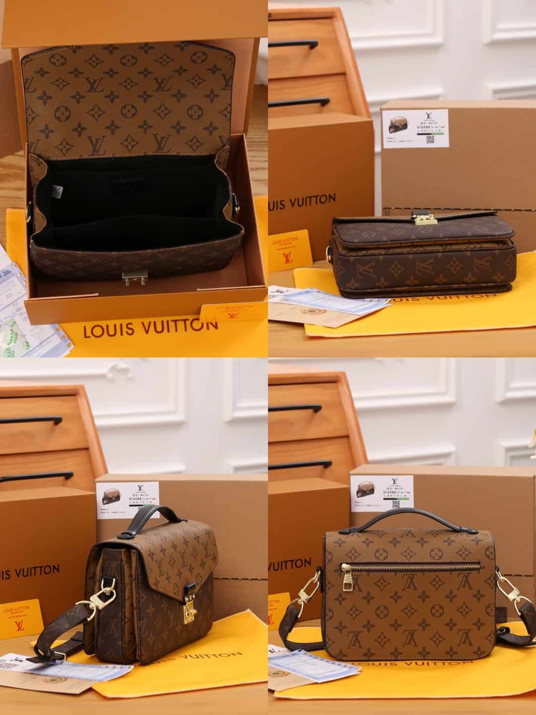 Tas Lv Louis Vuitton Orange Box Tas Pochette Metis Lv Pochette