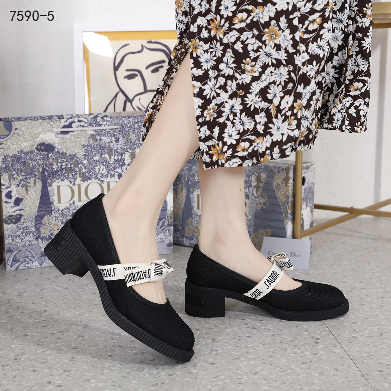 Christian Dior Heels Outfit Leather Heels Dior Female Shoes Sepatu