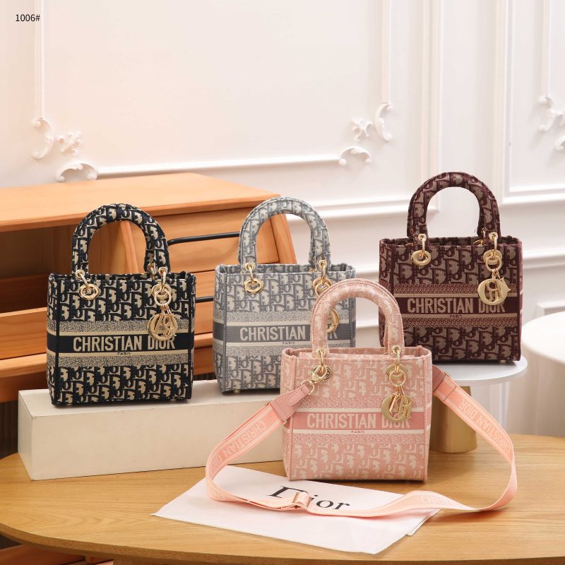 Tas Christian Dior 1006 Lady Oblique Semi Platinum (Kode: CDR535)