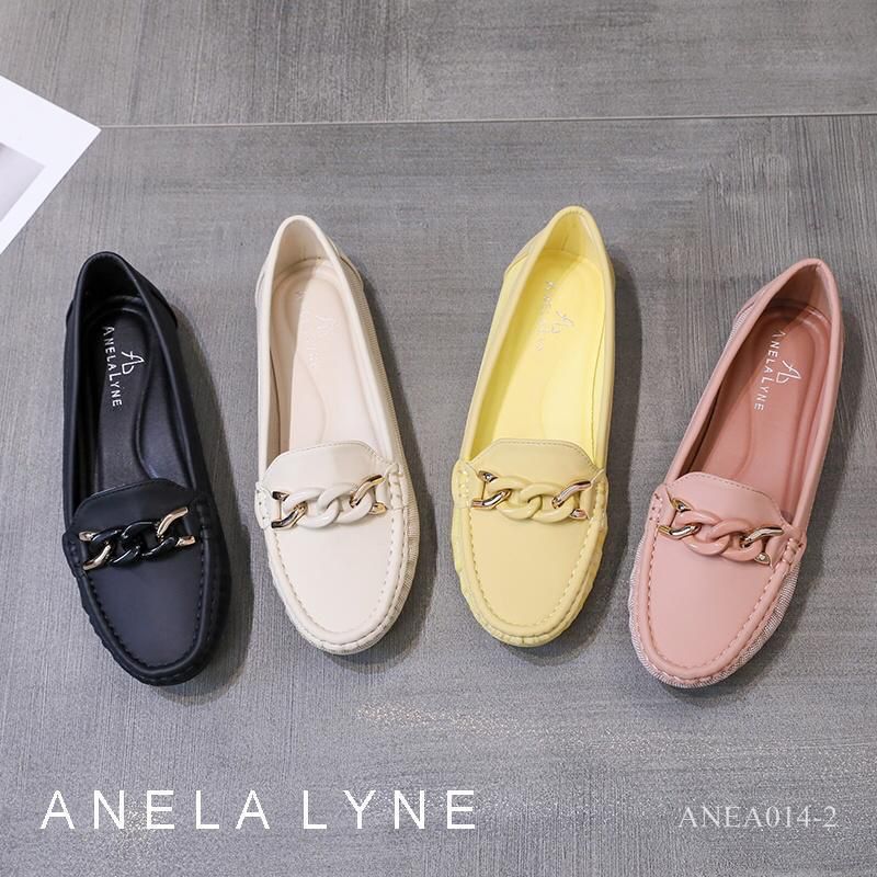 Sepatu Anela Lyne Falisha Flat Shoes Anea014-2 semi Premium (Kode: SAN182)
