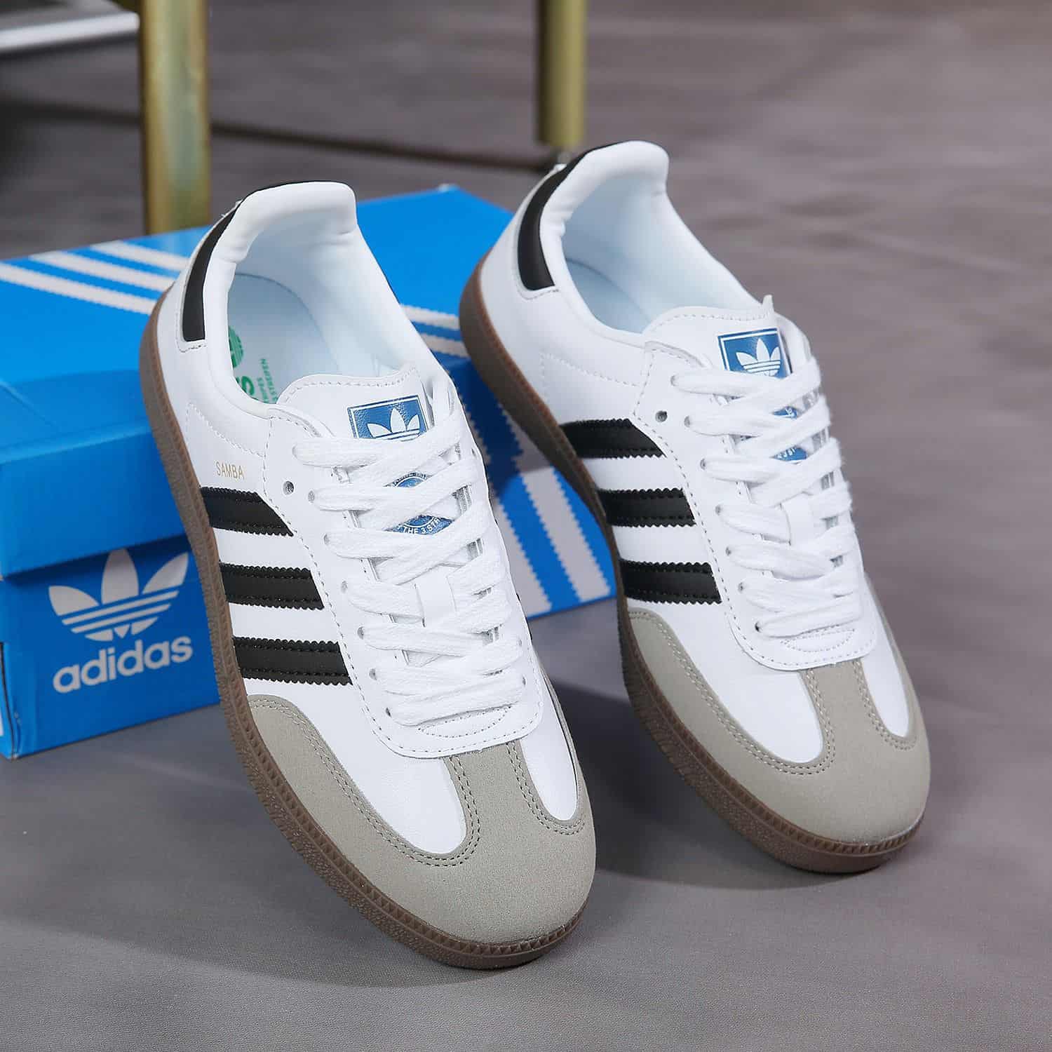 adidas gazelle silver green womens Barstool Golf x Adidas Samba WM Phoenix Open Golf Shoes main image 0