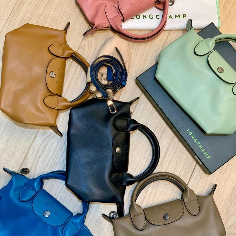 Tas Longchamp Le Pliage Cuir Leather Small Bag With Box SS24 707 Semi Premium (Kode: LGC128)