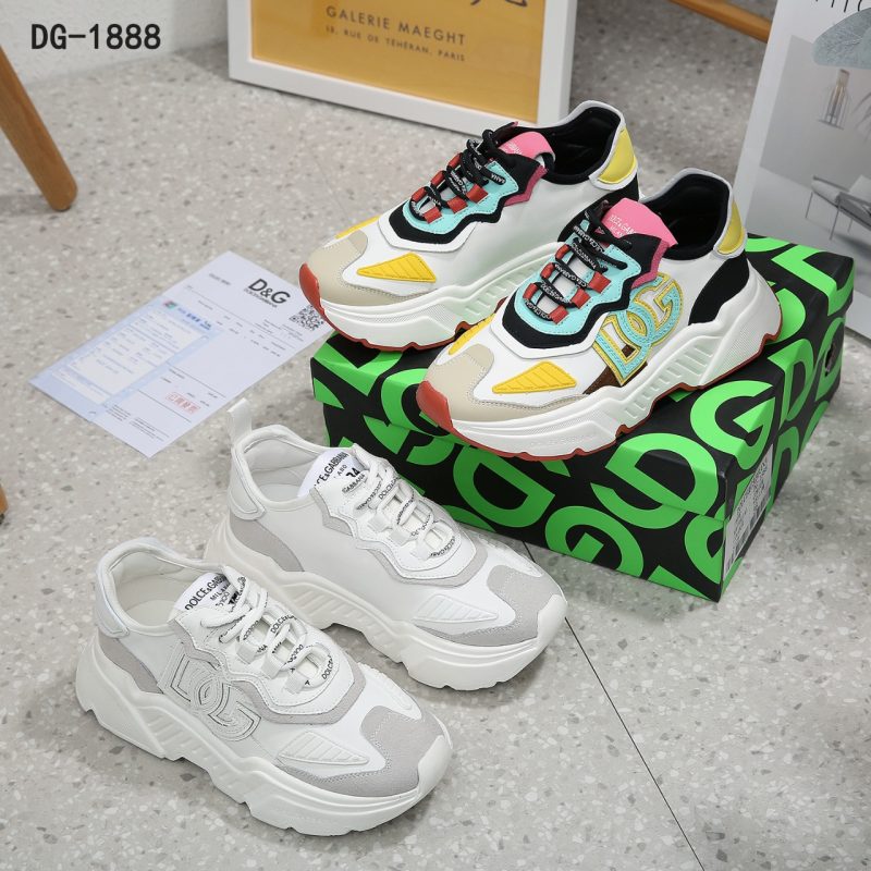 Sepatu Dolge & Gabbana DG-1888 'Daymaster' Sneakers Semi Platinum (Kode: DNG106)