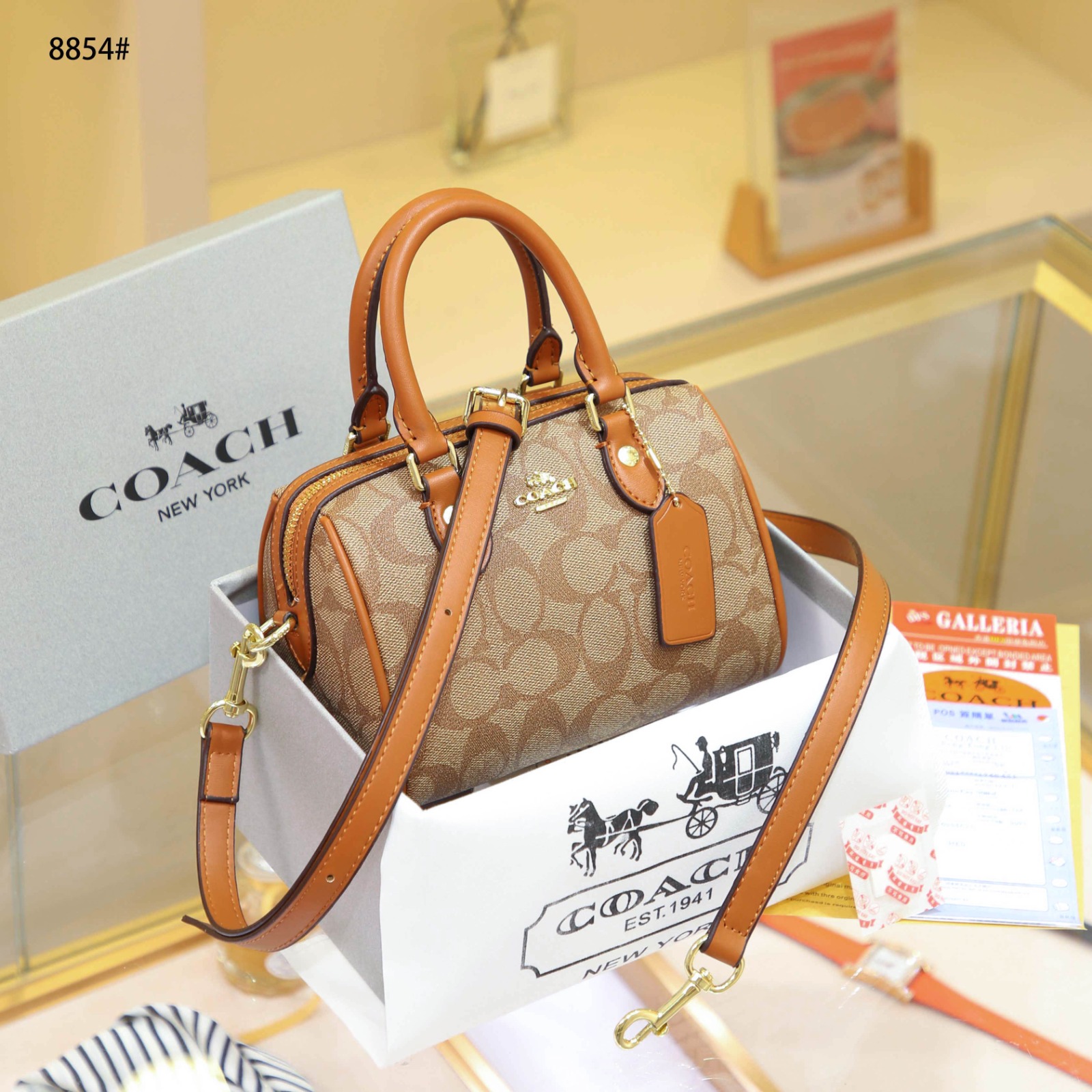 Coach Mini Sling Bag Tas Coach 8854 Mini Speedy Bag In Signature