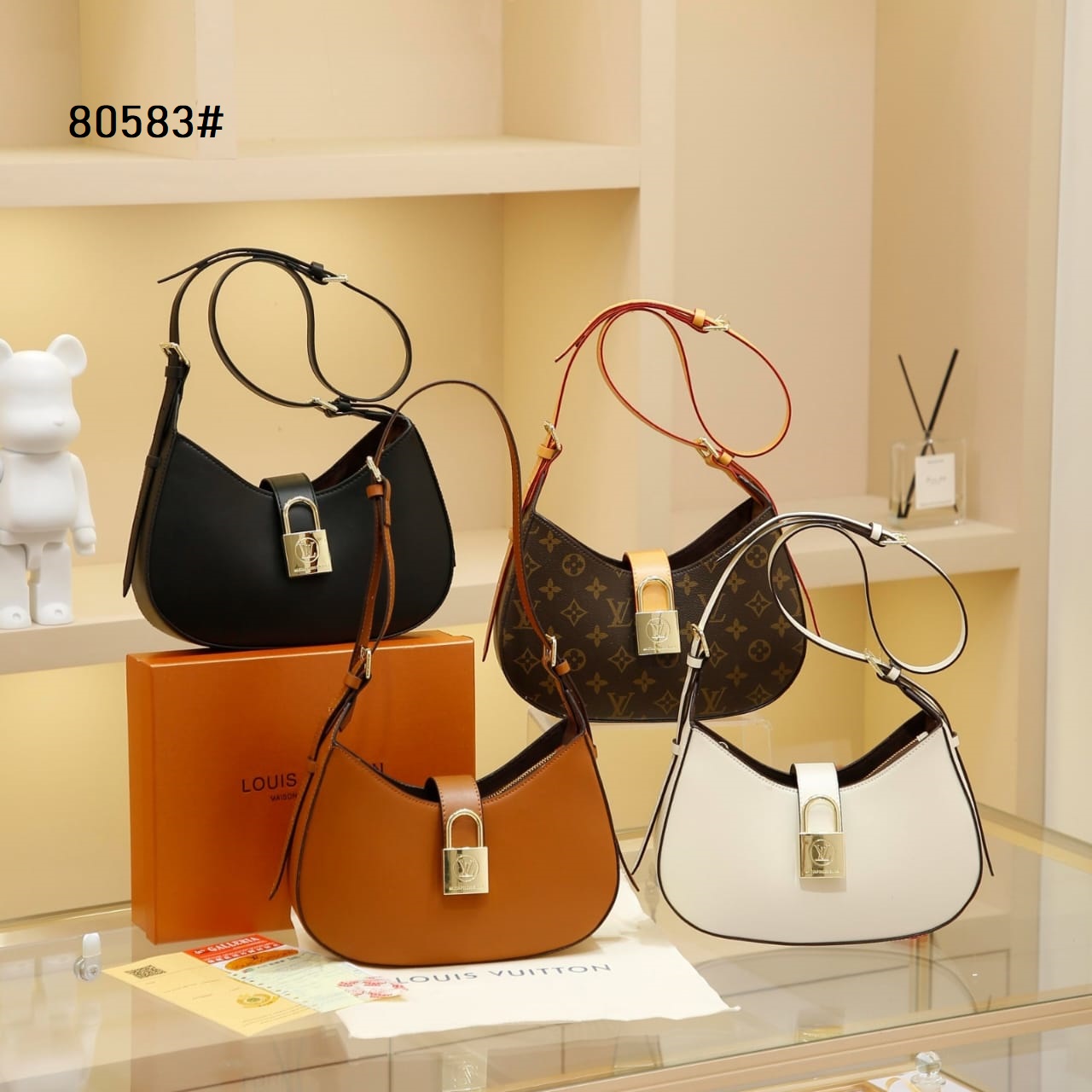 Tas Louis Vuitton 80583 Low Key Shoulder Bag Semi Platinum (Kode