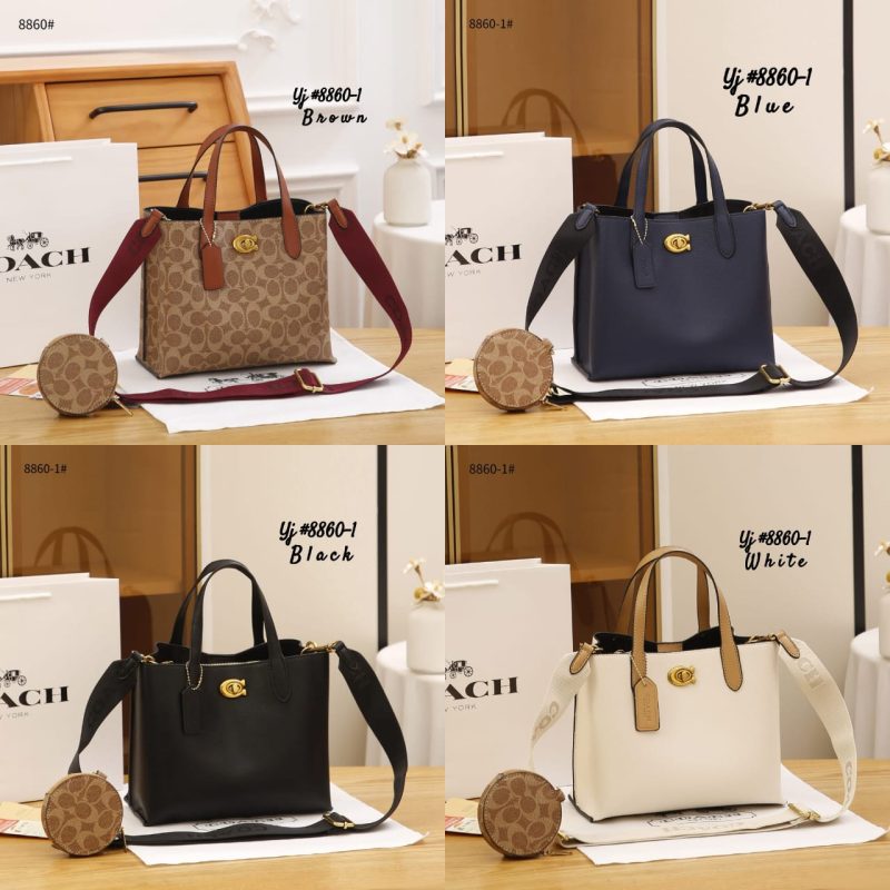 Tas Coach Polished Pebble Willow Tote Bag 24 CO 8860-1Yj Semi Premium (Kode: COA1180)