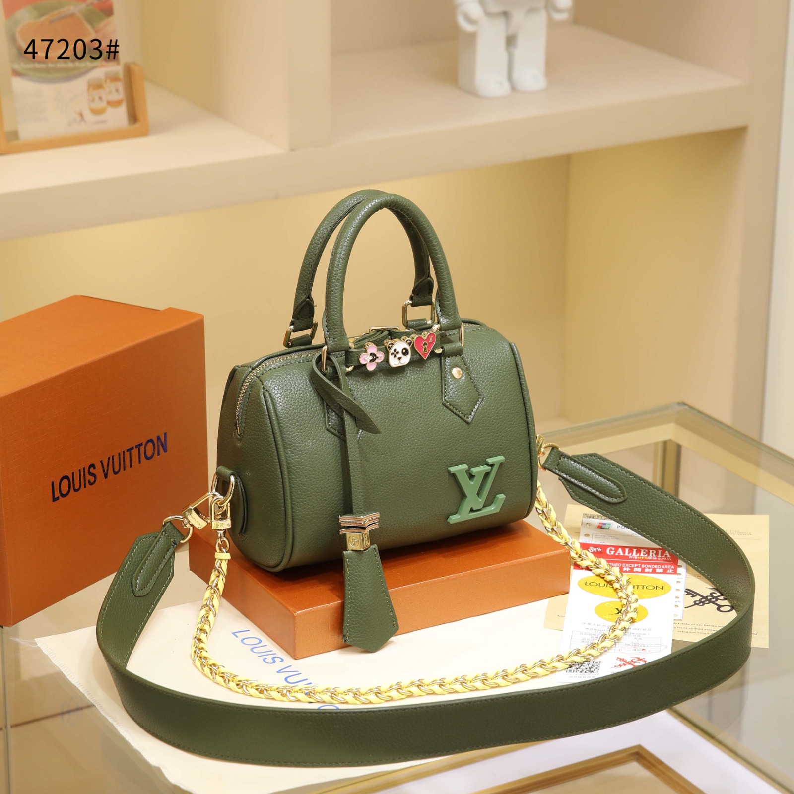 Louis Vuitton トートバッグ Tas Louis Vuitton 47203 Speedy Bandouliere Bag in Leather