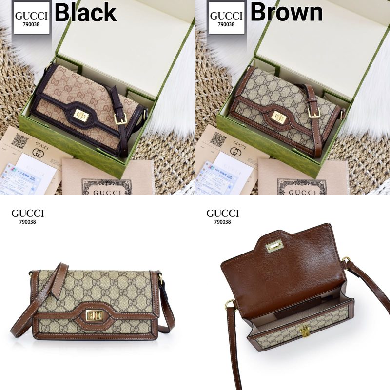 Tas Gucci Flap Bag 790038 Platinum Like Ori (Kode: GUC1108)