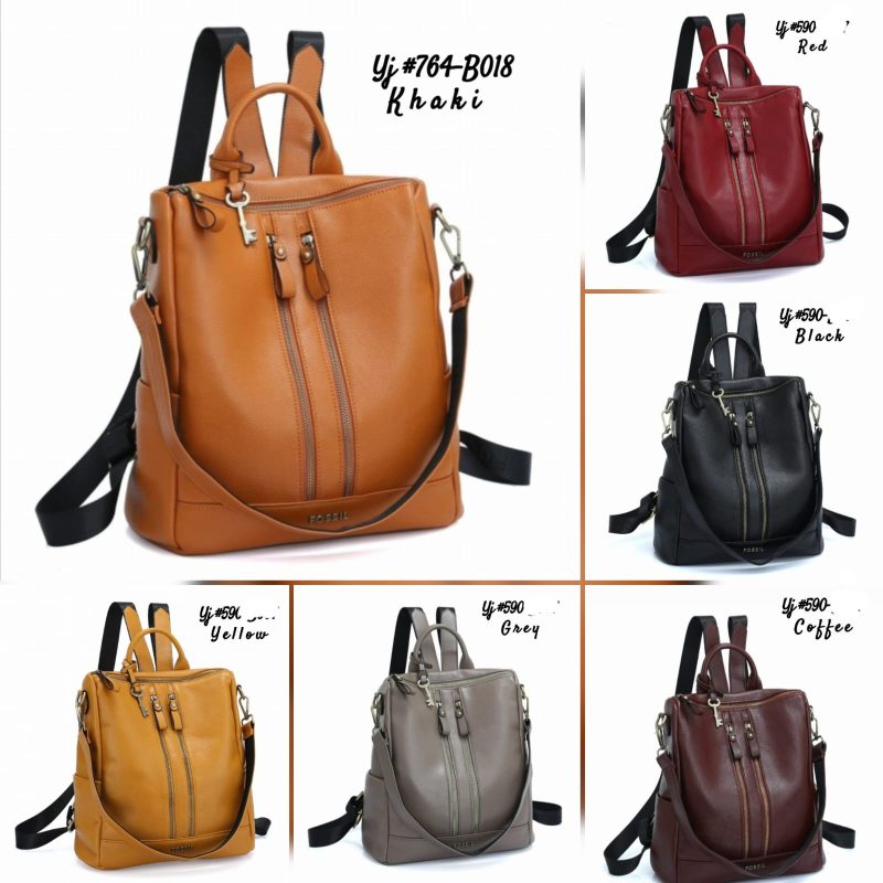Tas Fossil Backpack Pollos Multi Fungsi FS 590-B018 Semi Premium (Kode: FOS302)