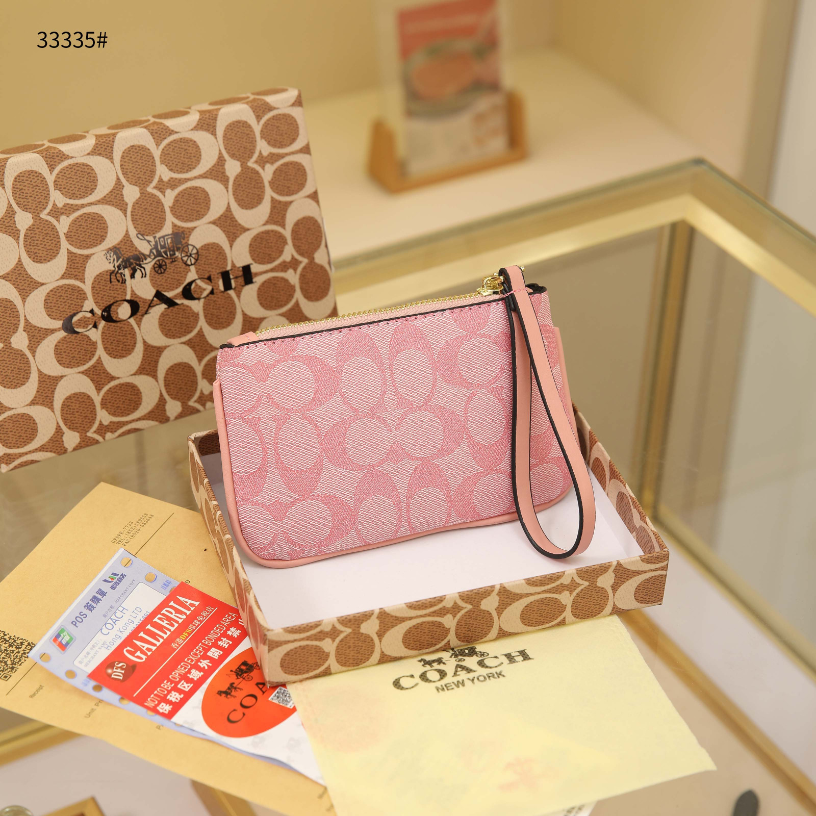 Dompet Coach Wallet Rose Dompet Coach 33335 Pouch Semi