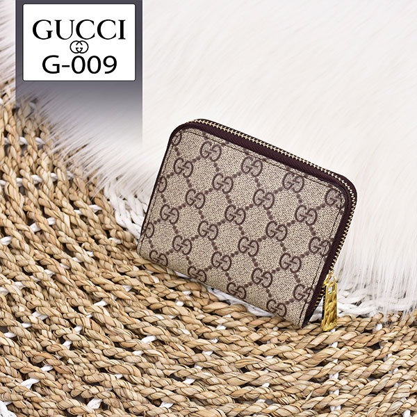 Dompet Pendek Wanita Gucci 1 Resleting G-009 Platinum Like Ori (Kode: GUC1115)