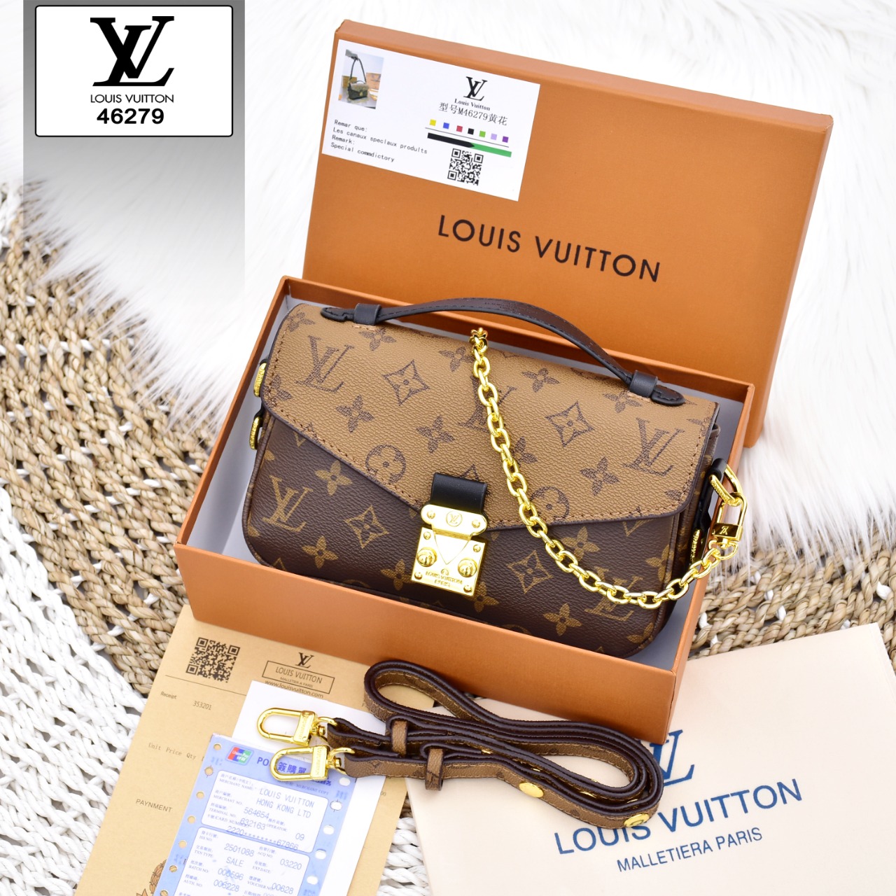 Louis Vuitton Pochette Ori Tas Louis Vuitton Monogram Bag M46279