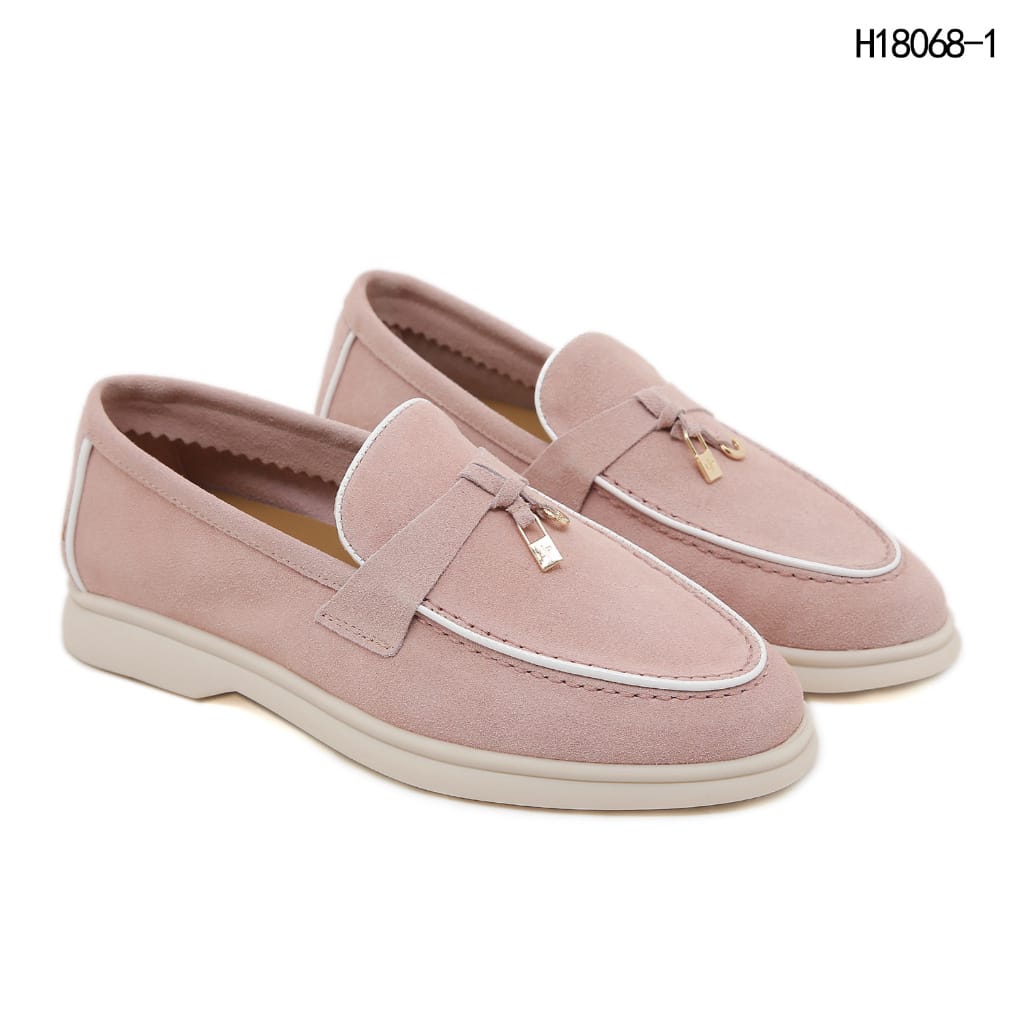 Sepatu Loro Piana H18068 Summer Charm Loafer Semi Platinum (Kode