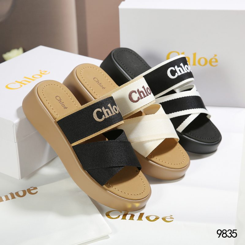 Sandal Chloe 9835 Mila Wedges Semi Platinum (Kode: SCL001)
