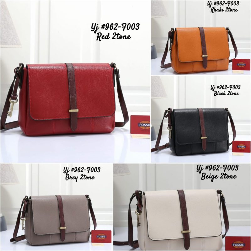 Tas Fossil Nicole Slingbag 2tone FS 962-F003Yj Mirror (Kode: FOS309)