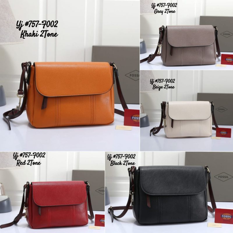 Tas Fossil Molly Flap Crossbody Bag 2tone FS 757-F002Yj Semi Premium (Kode: FOS310)