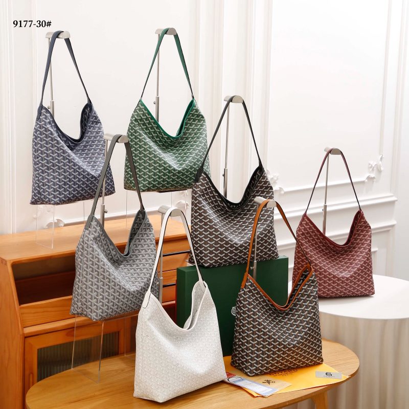 Tas Goyard 9177-30 Goyard Boheme PM Large Hobo Bag Semi Platinum (Kode: GYD008)