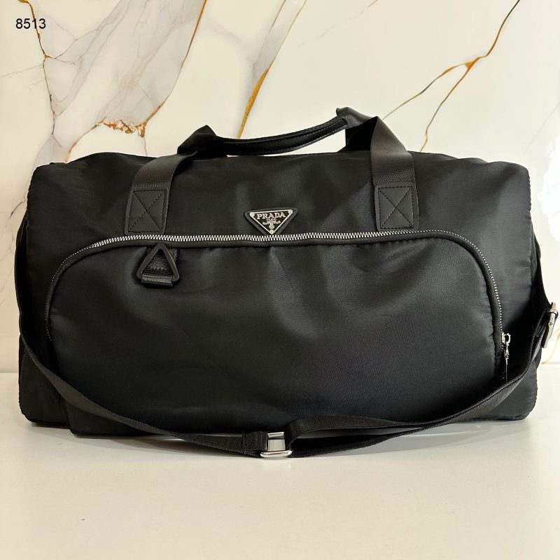 Tas Prada 8513 Travel Bag Semi Platinum (Kode: PRA330)