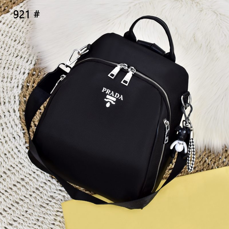 Tas Ransel Prada Bag 921 Platinum Like Ori (Kode: PRA335)