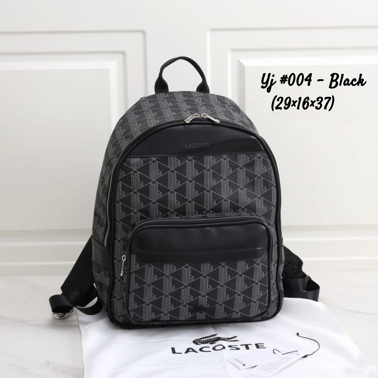 Tas Lacoste The Blend Monogram Backpack 004Yj Semi Premium (Kode