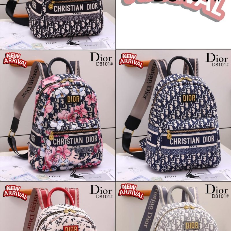 Tas Christian Dior Oblique Jacquard Backpack Multi fungtion D8101 Semi Original (Kode: CDR801)