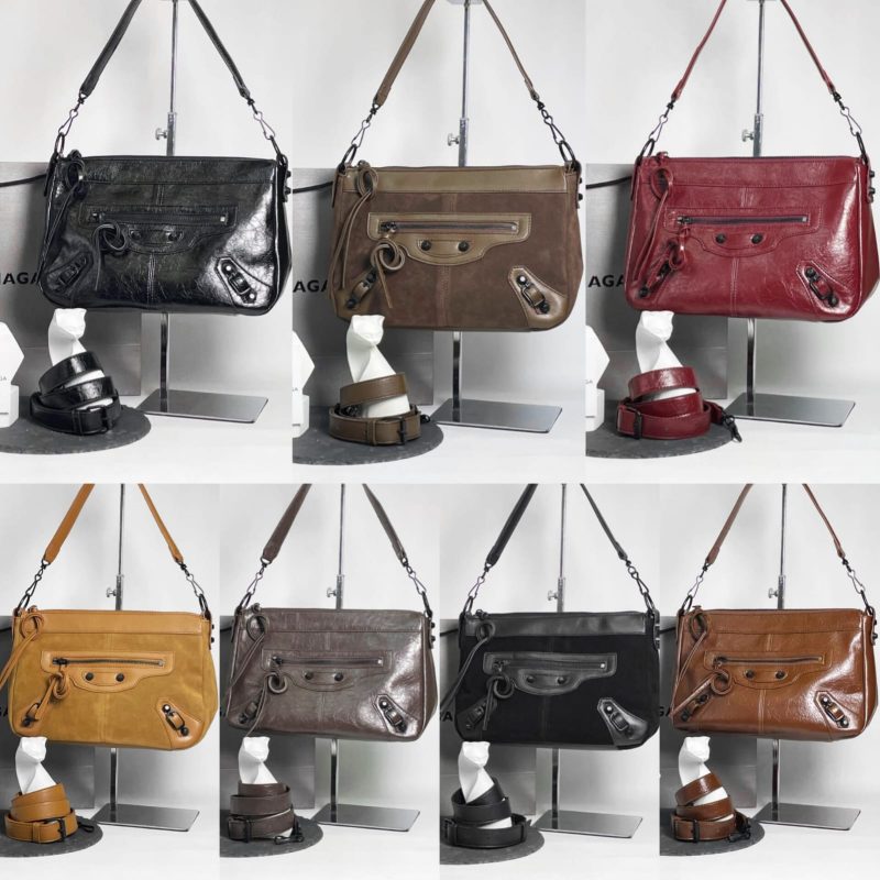 Tas Balenciaga Motorcycle Bag Black Hardware BA 3312Yj Semi Premium Grade 1:1 (Kode: BLN226)