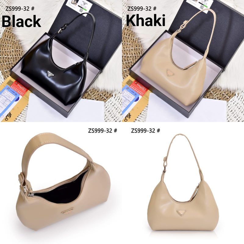 Tas Prada Glossy Bag ZS999-32 Platinum (Kode: PRA338)