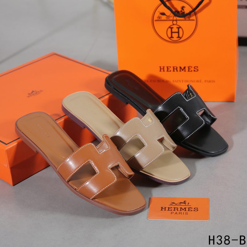 Sandal Hermes H38-B Sandals Platinum (Kode: SHE321)