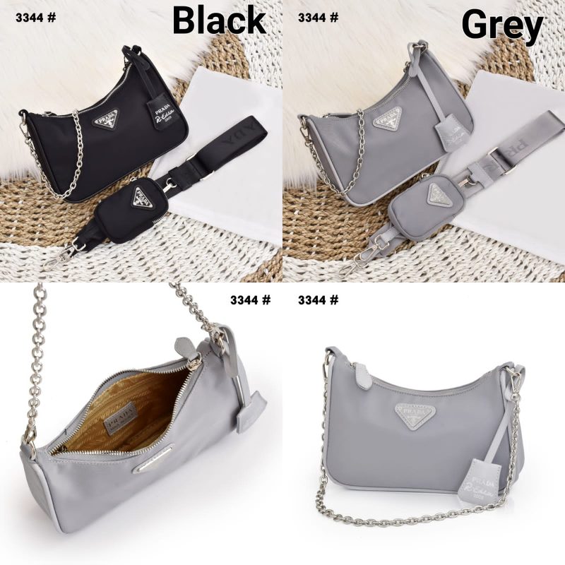 Tas Prada Bag 3344 Platinum (Kode: PRA342)