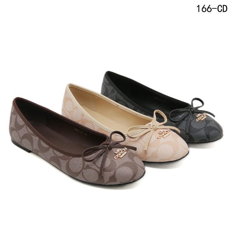 Sepatu Coach 166-CD Flatshoes Platinum (Kode: SCC009)