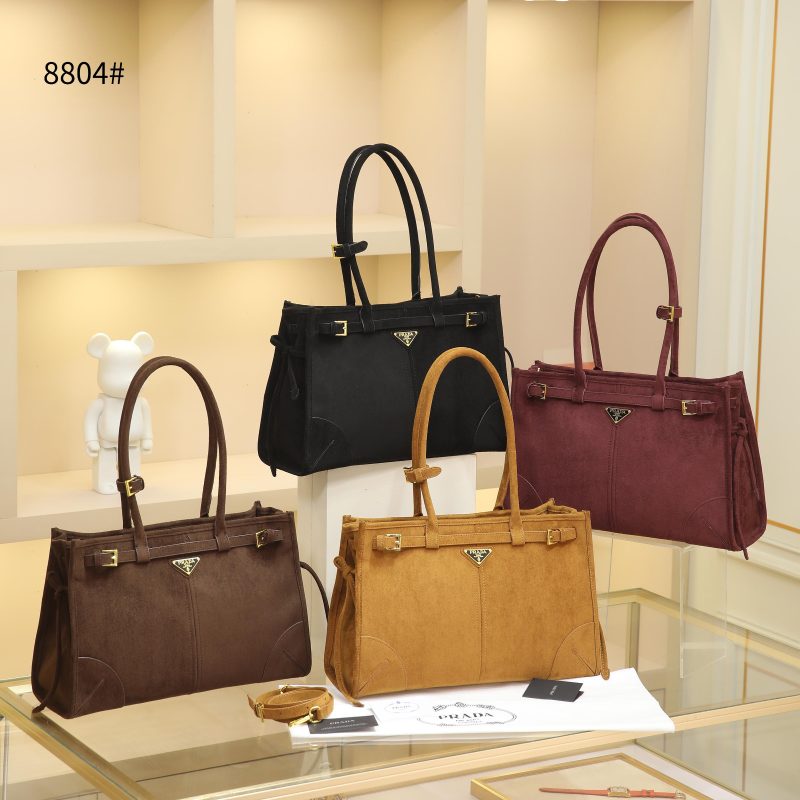 Tas Prada 8804 Bonnie Tote Bag Platinum (Kode: PRA343)