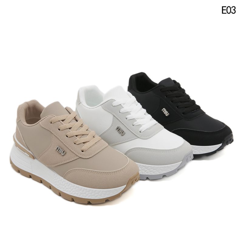 Sepatu E03 Sneaker Platinum (Kode: SFA535)