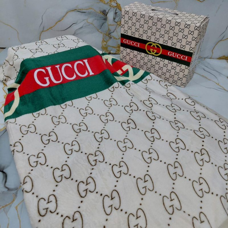 Selimut Gucci Signature Blanket G938 VIP Grade 1:1 (Kode: SMT011)