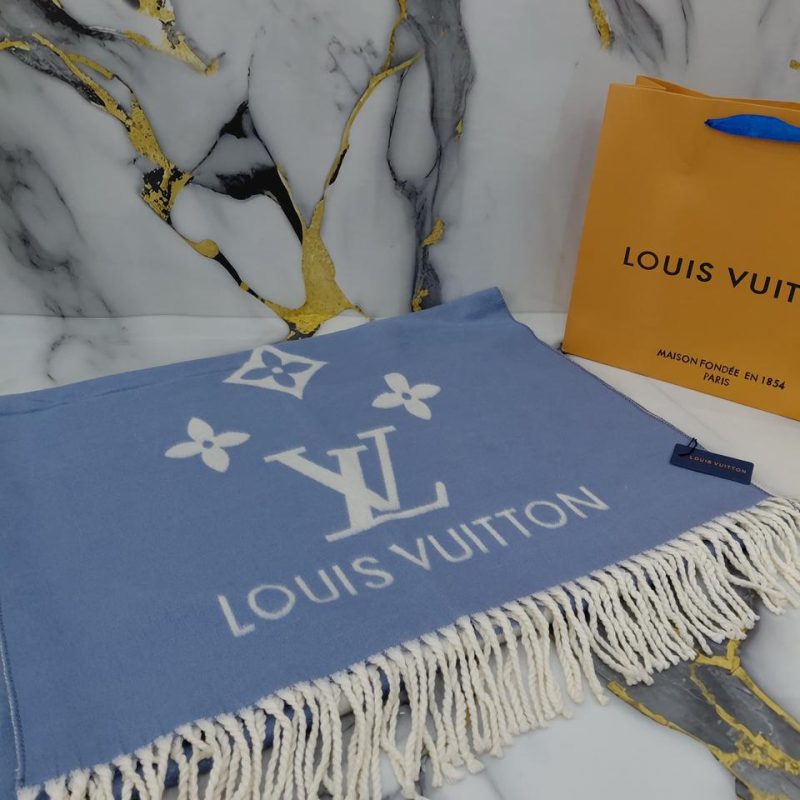 Pashmina Louis Vuitton Pashmina Blue Denim LV6788 VIP Grade 1:1 (Kode: LVT1442)