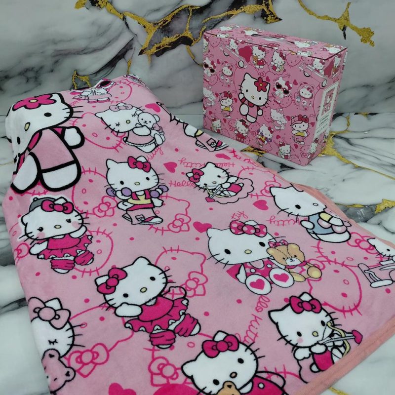 Selimut Hello Kitty Pink Blanket HK2836 VIP Grade 1:1 (Kode: SMT012)