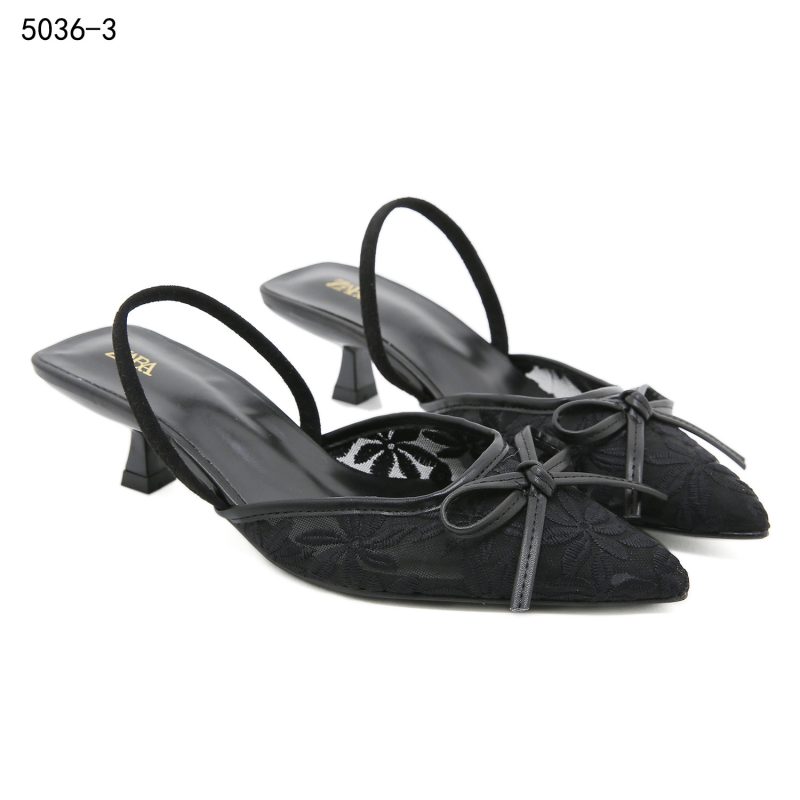 Sepatu Zara Kitten Heels Shoes 5036-3 Semi Platinum (Kode: SZR030)