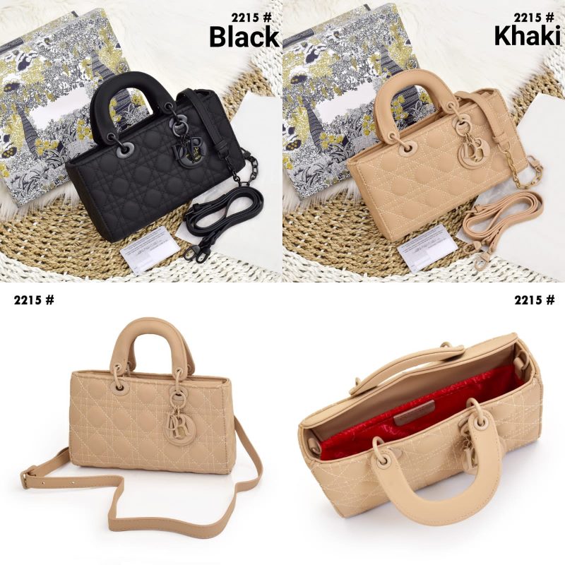 Tas Dior Ladies Bag 2215 Platinum Like Ori (Kode: CDR822)