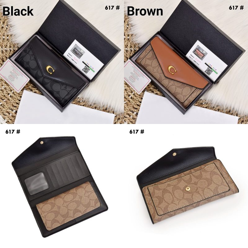 Dompet Panjang Wanita Coach 617 Platinum Like Ori (Kode: DMT020)