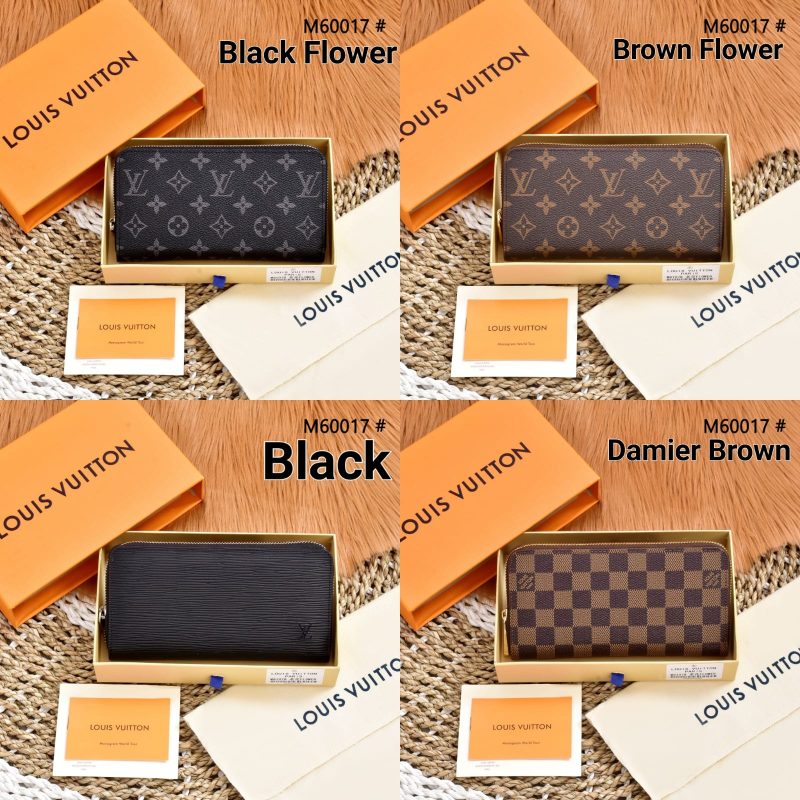 Dompet Dua Zipper Louis Vuitton M60017 Mirror Like Original 1:1 (Kode: DMT029)