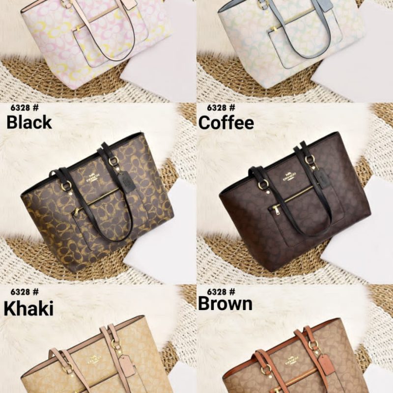 Tas Coach Tote Bag 6328 Platinum Like Ori (Kode: COA1362)