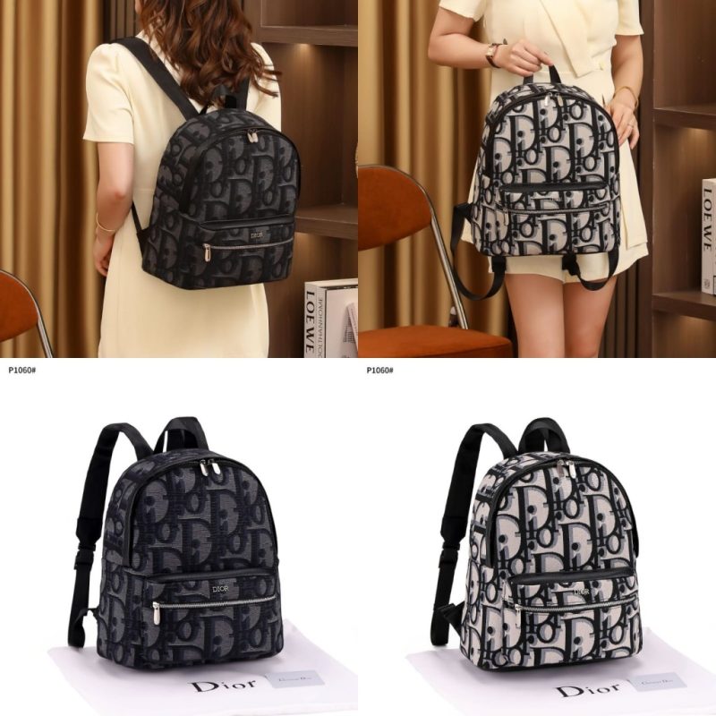Tas Dior Rider Oblique Backpack P1060 PLATINUM (Kode: CDR824)